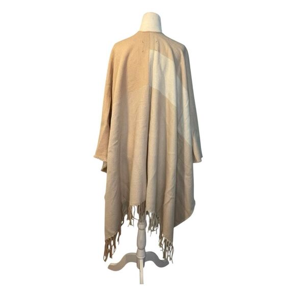 Soia & Kyo Miku-S Scarfigan Pastel Pink Cream Colorblock Knit One Size OS - Picture 6 of 8